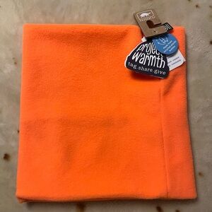 Turtlefur Orange Fleece Scarf
